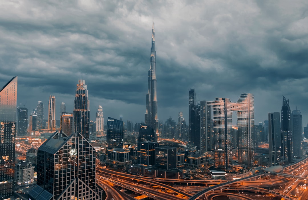 Dubai skyline at dusk
